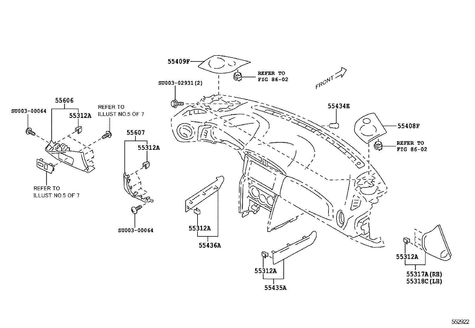  GT86 86 |  INSTRUMENT PANEL GLOVE COMPARTMENT