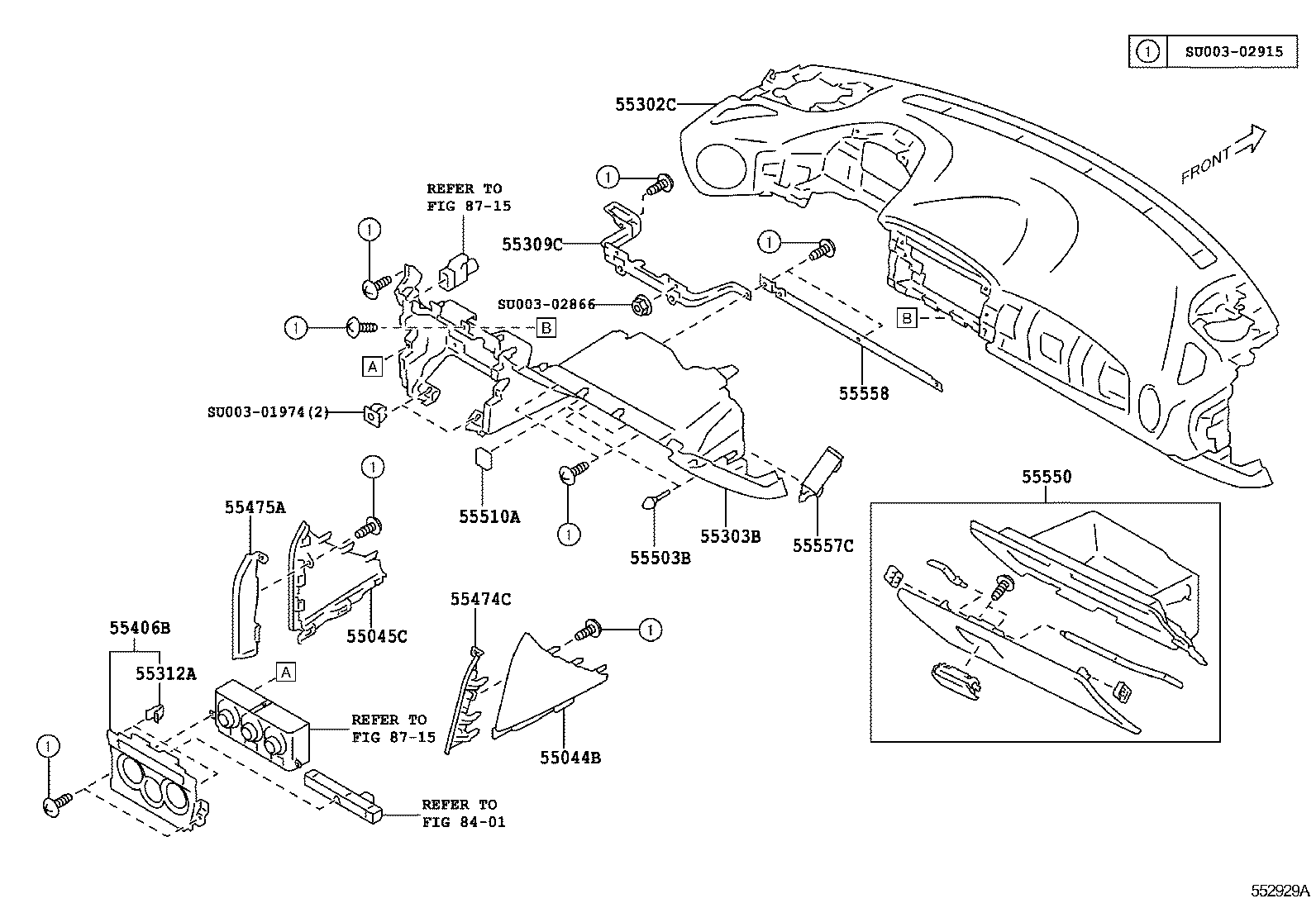  GT86 86 |  INSTRUMENT PANEL GLOVE COMPARTMENT