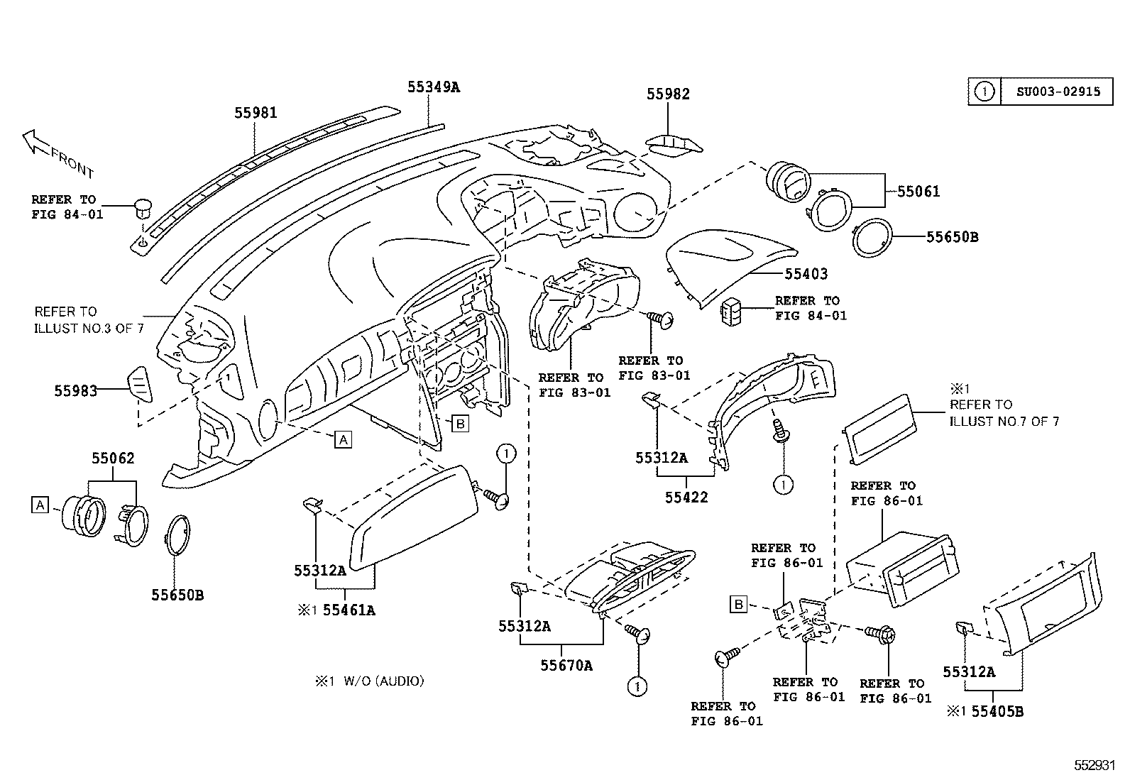  GT86 86 |  INSTRUMENT PANEL GLOVE COMPARTMENT
