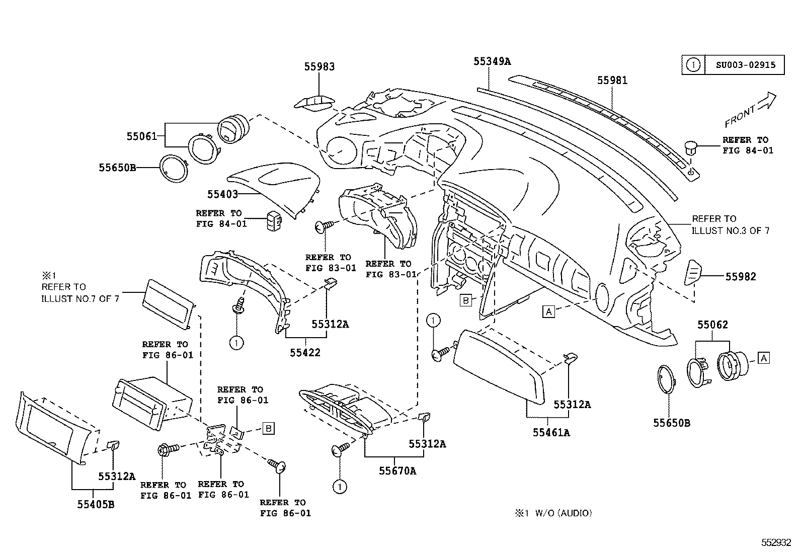  GT86 86 |  INSTRUMENT PANEL GLOVE COMPARTMENT