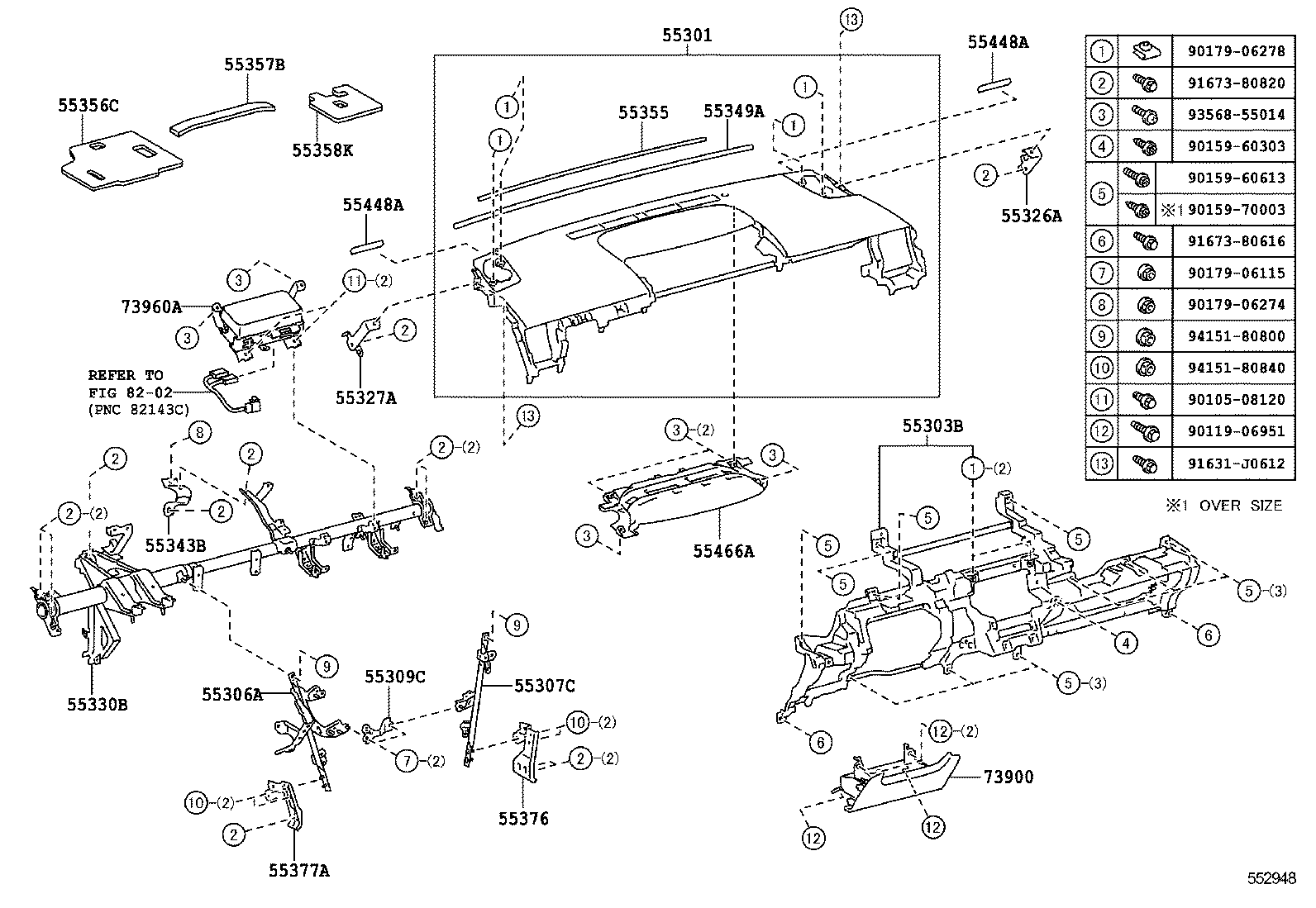  PRIUS PRIUS V |  INSTRUMENT PANEL GLOVE COMPARTMENT