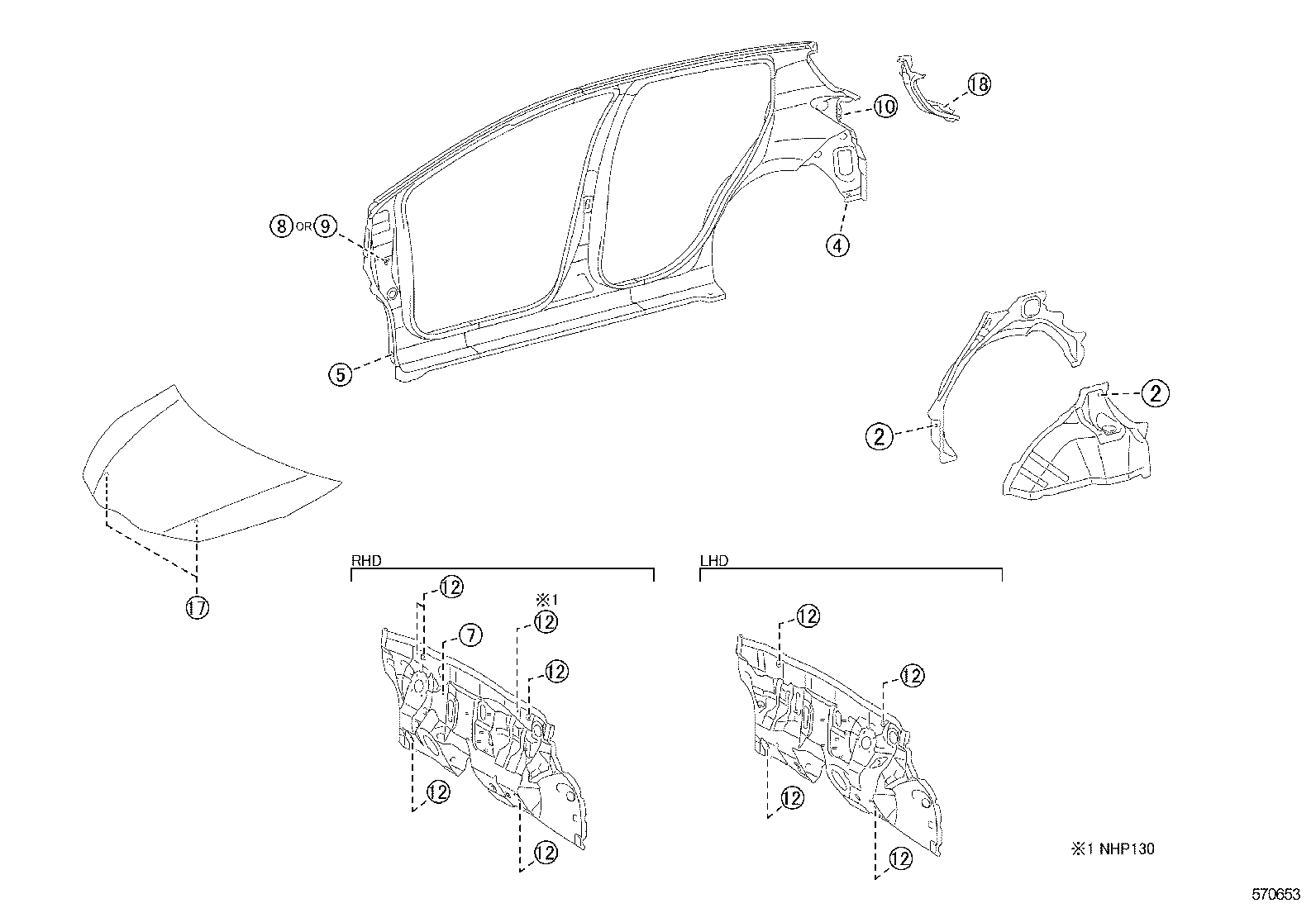  YARIS HYBRID FRP |  HOLE PLUG