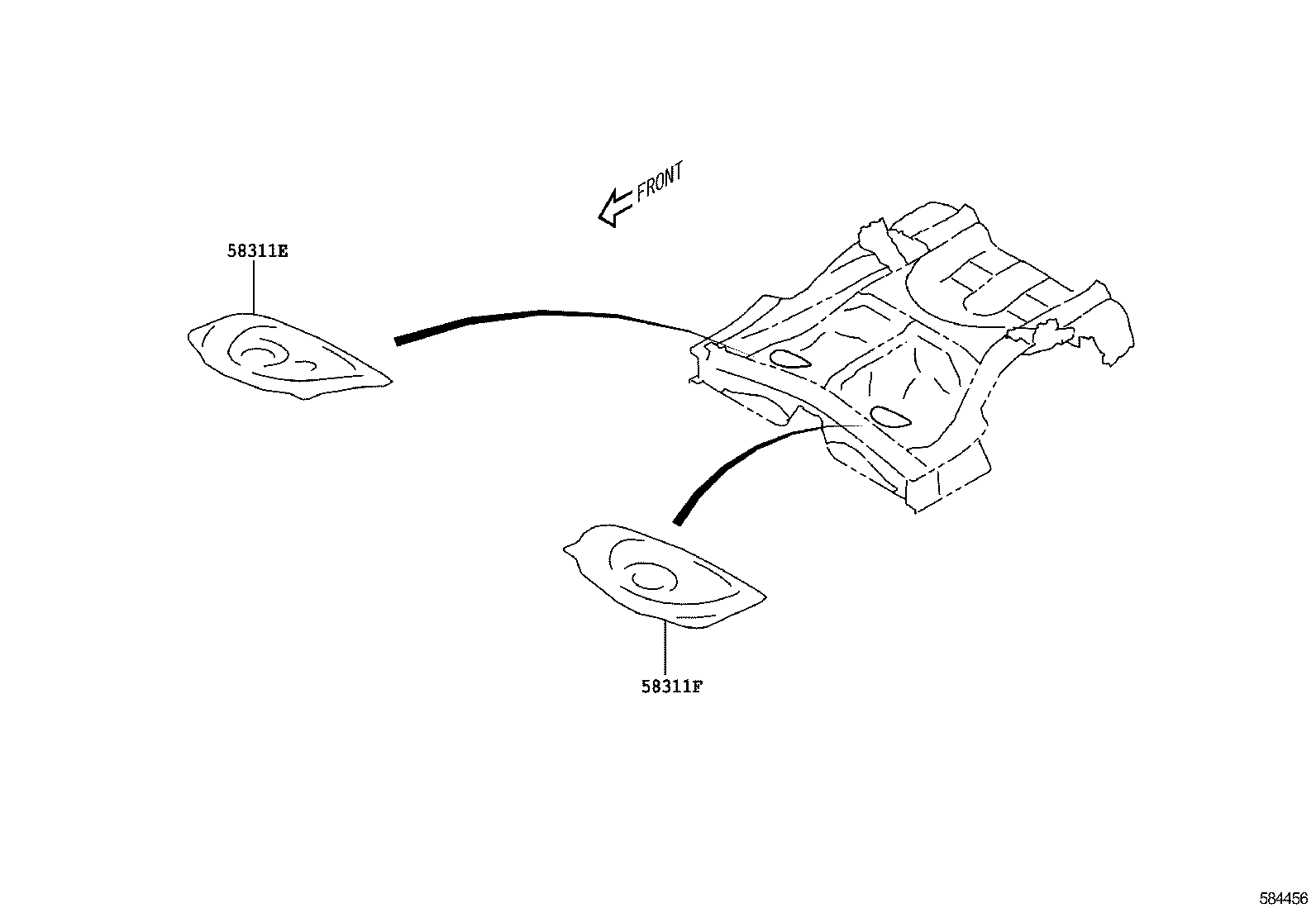  GT86 86 |  FLOOR PAN LOWER BACK PANEL