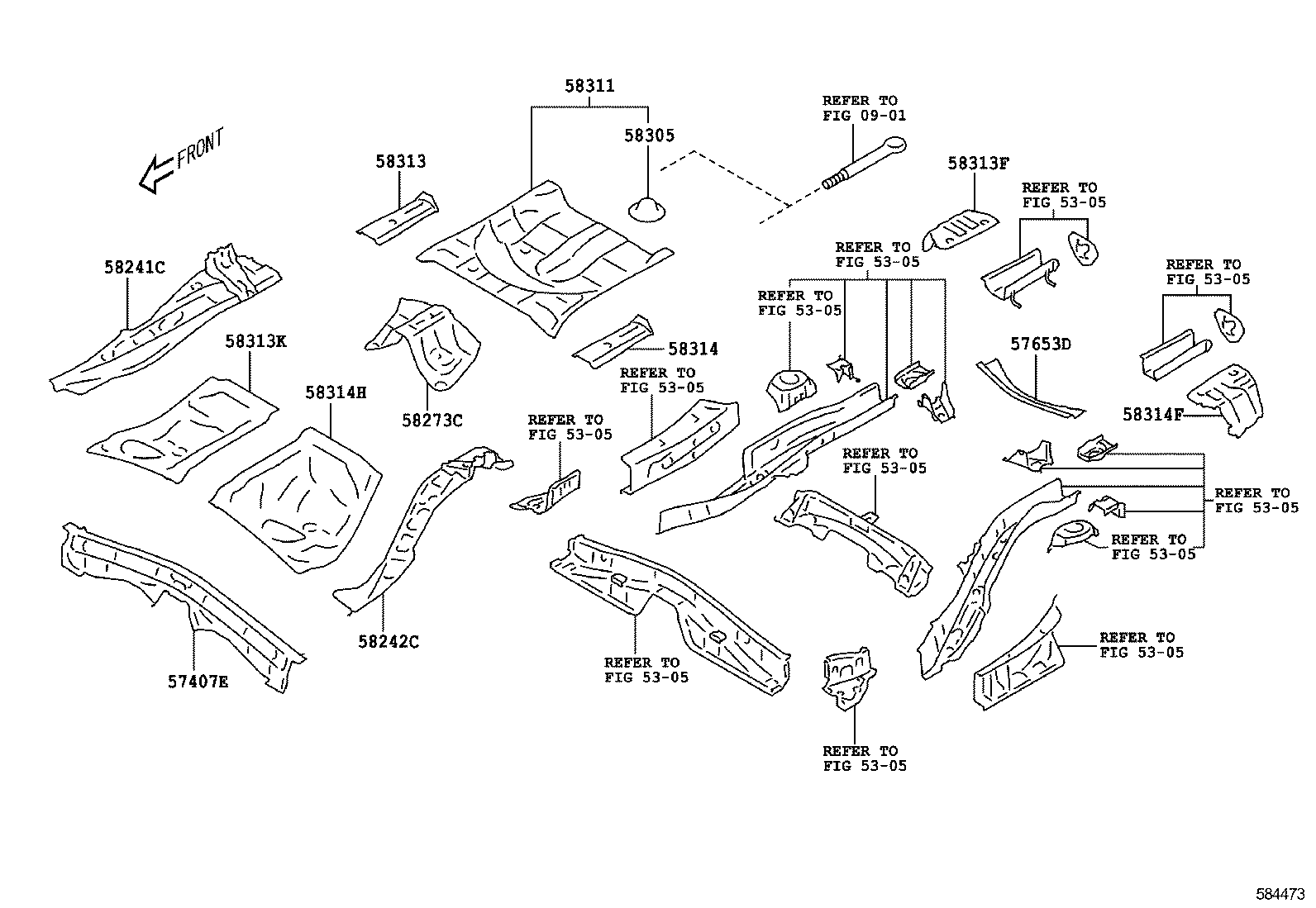  GT86 86 |  FLOOR PAN LOWER BACK PANEL