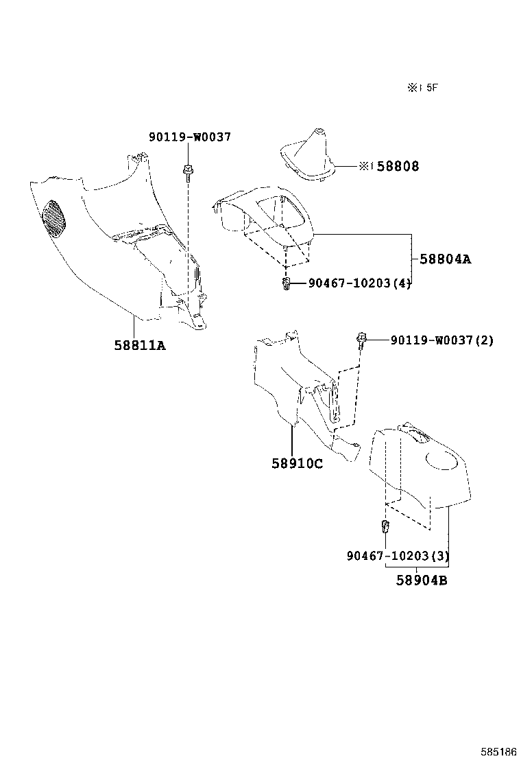  AYGO |  CONSOLE BOX BRACKET
