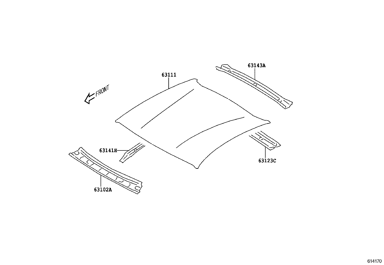  GT86 86 |  ROOF PANEL BACK WINDOW GLASS