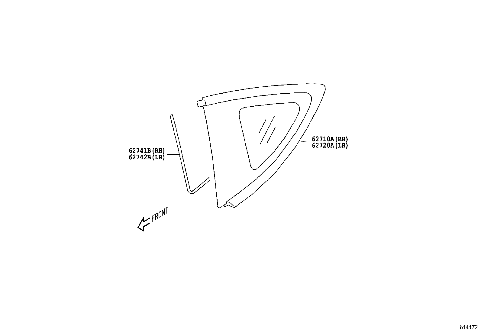  GT86 86 |  QUARTER WINDOW