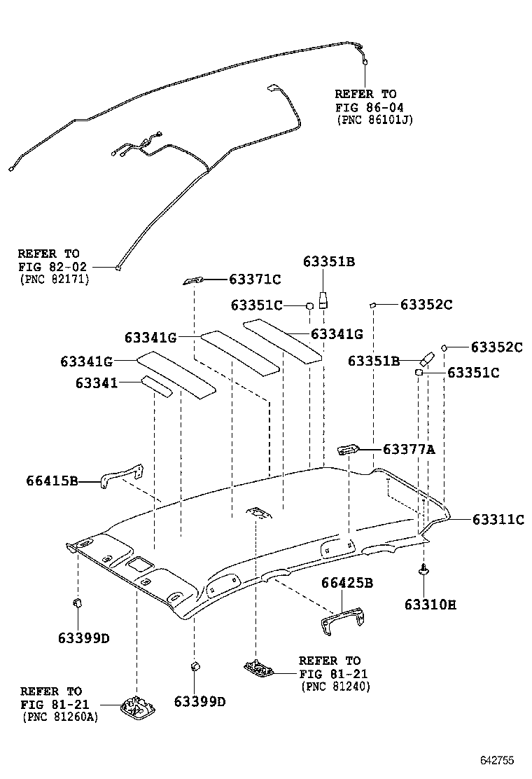  VERSO S |  ROOF HEADLINING SILENCER PAD