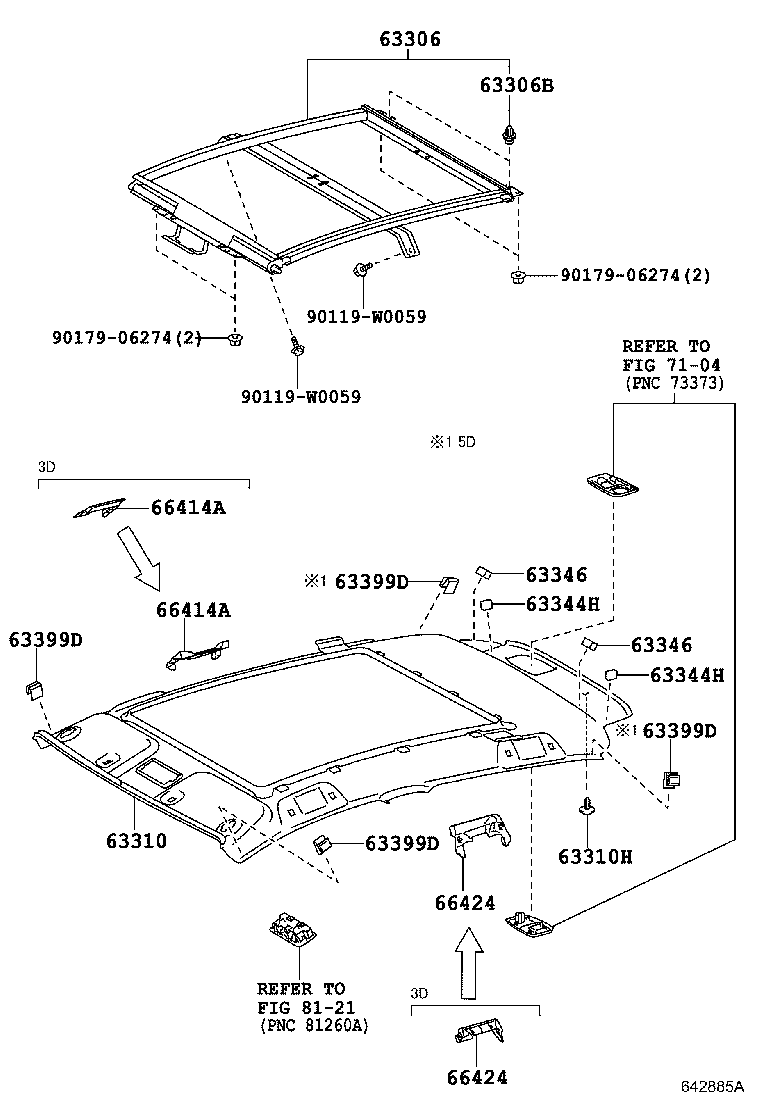  YARIS HYBRID FRP |  ROOF HEADLINING SILENCER PAD