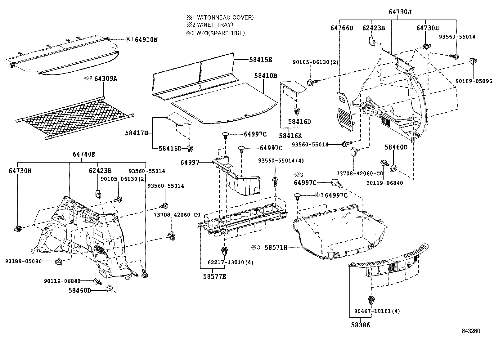  RAV4 |  DECK BOARD DECK TRIM COVER