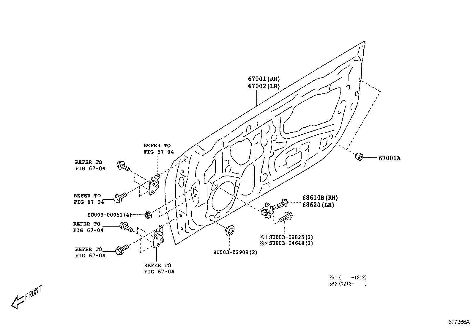  GT86 86 |  FRONT DOOR PANEL GLASS