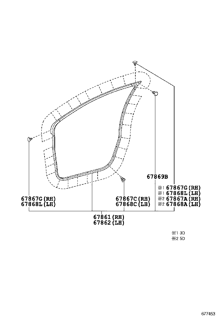  YARIS HYBRID FRP |  FRONT DOOR PANEL GLASS