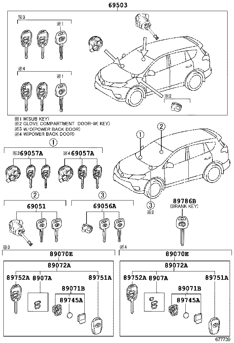  RAV4 |  LOCK CYLINDER SET