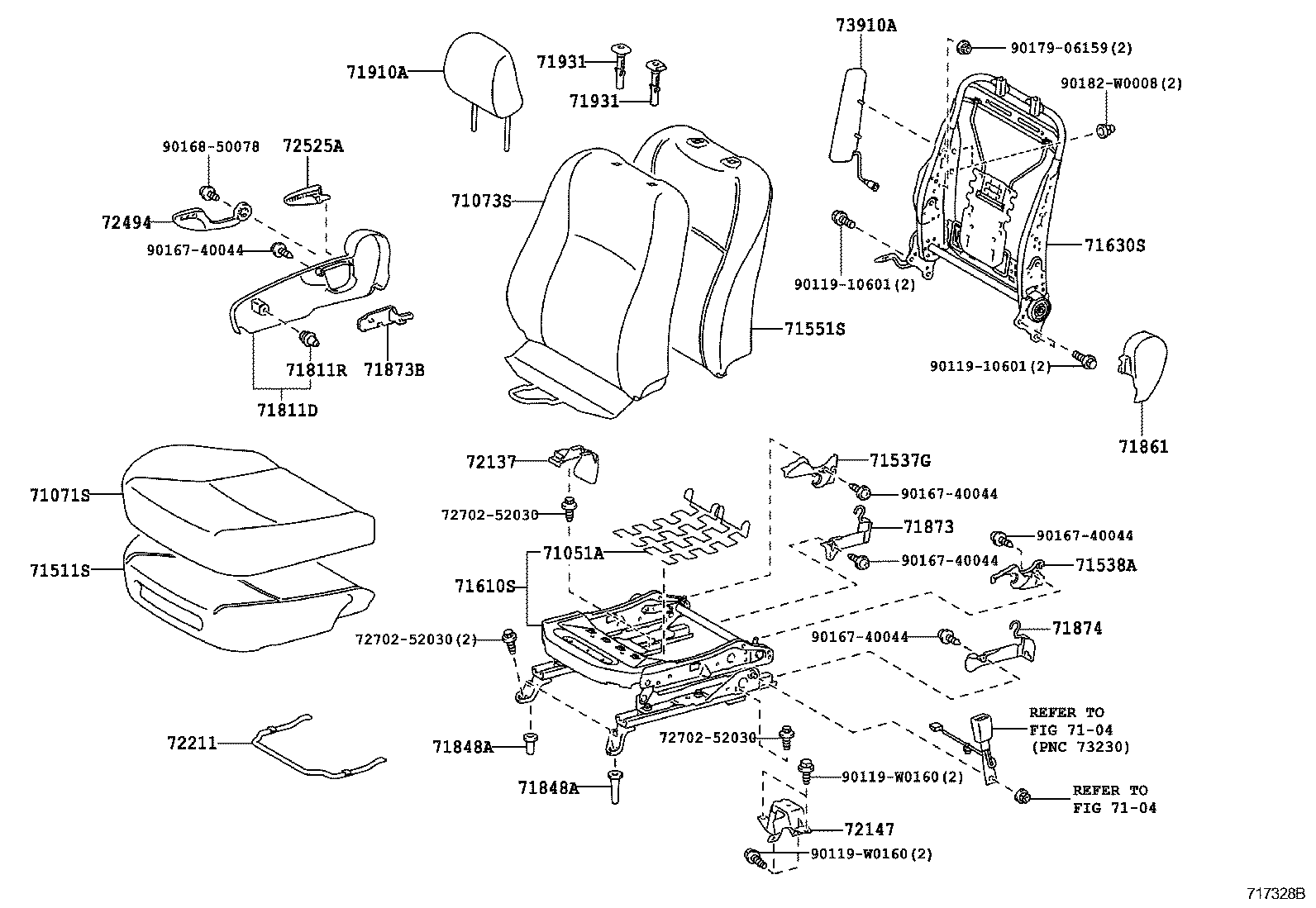  YARIS HYBRID FRP |  FRONT SEAT SEAT TRACK
