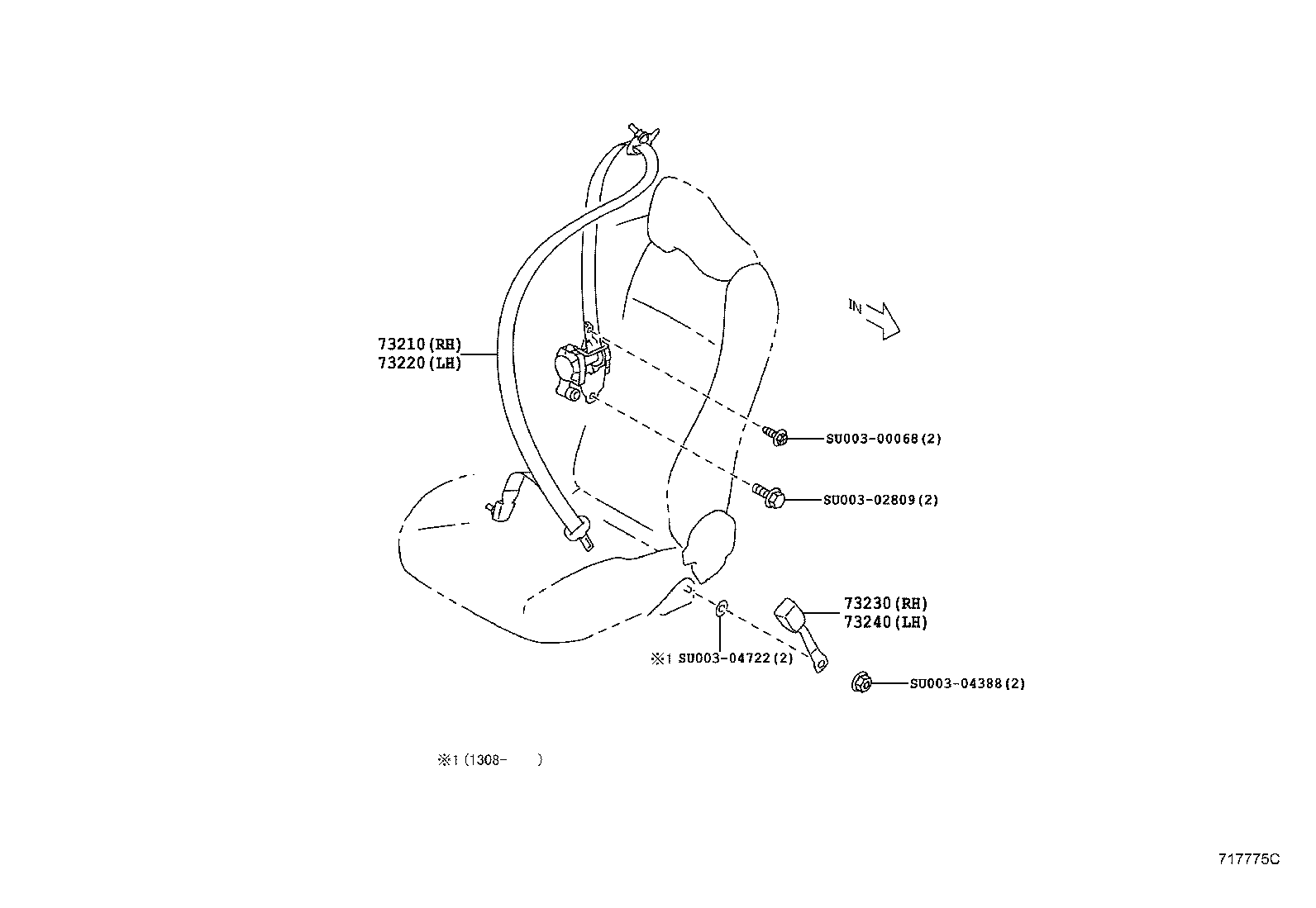  GT86 86 |  SEAT BELT CHILD RESTRAINT SEAT