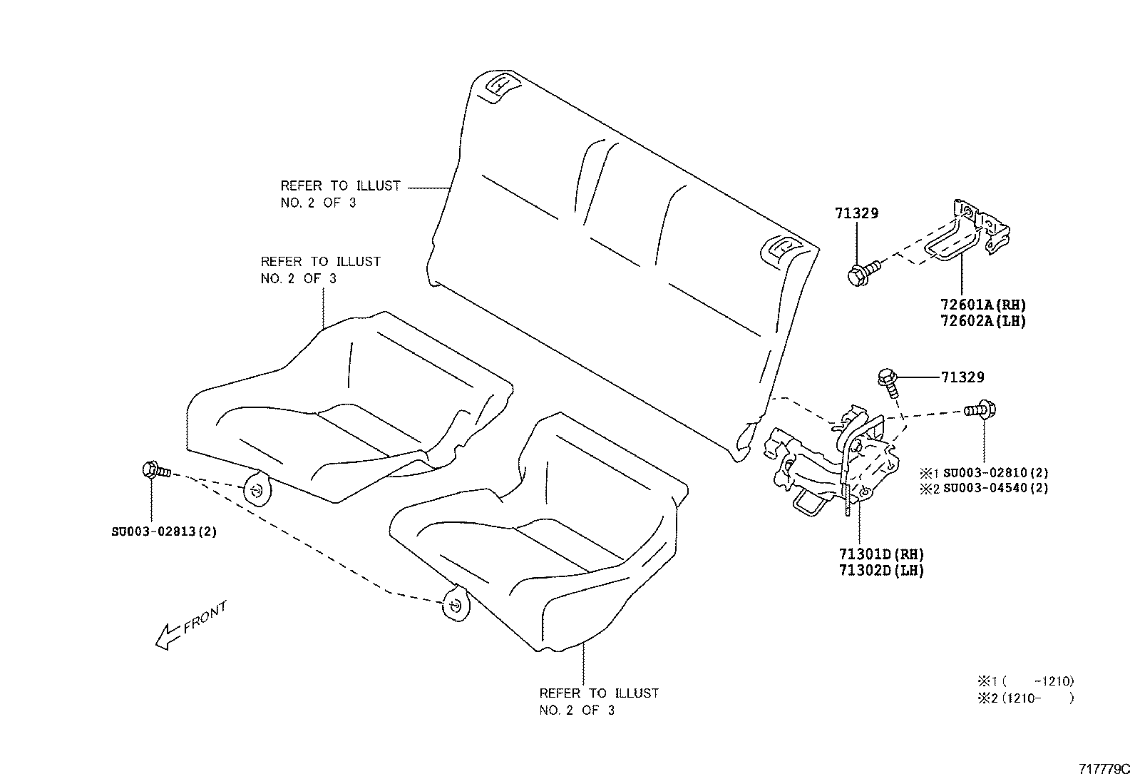  GT86 86 |  REAR SEAT SEAT TRACK