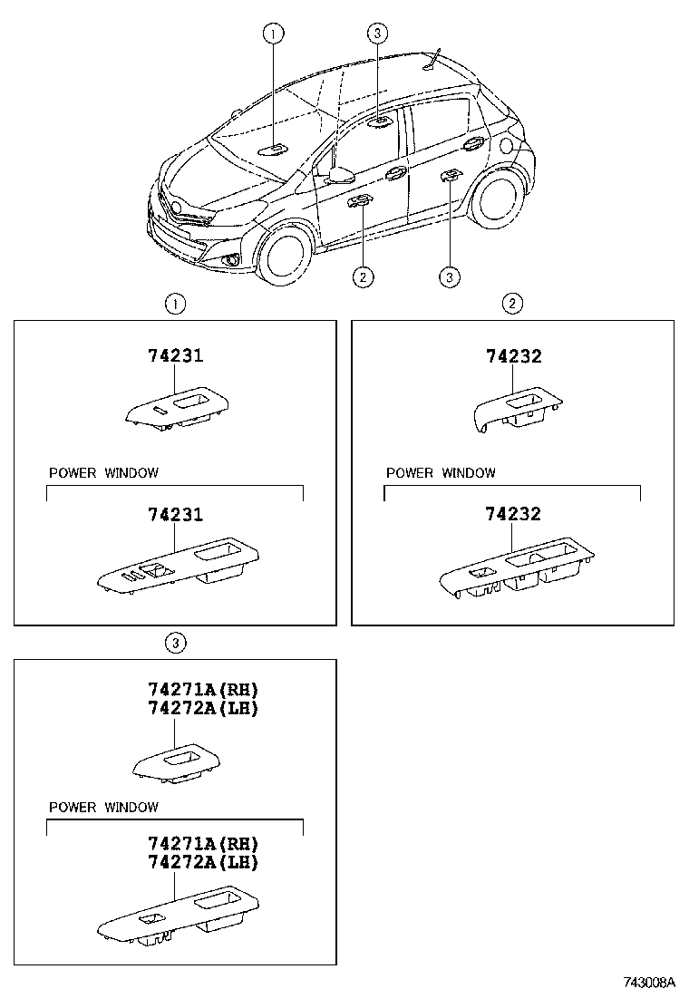  YARIS JPP |  ARMREST VISOR