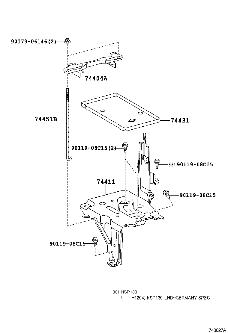  YARIS JPP |  BATTERY CARRIER