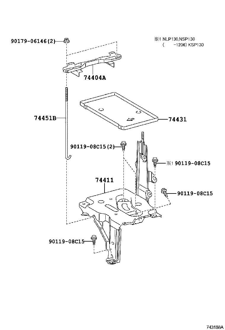  YARIS HYBRID FRP |  BATTERY CARRIER