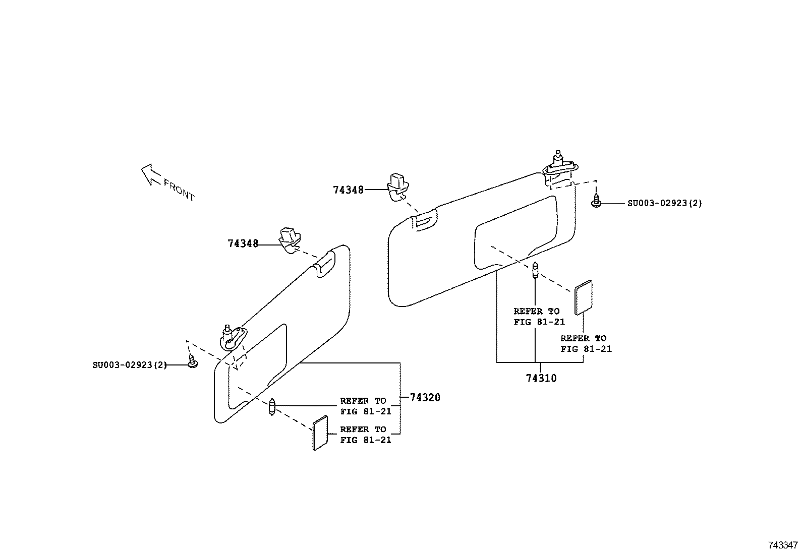 GT86 86 |  ARMREST VISOR