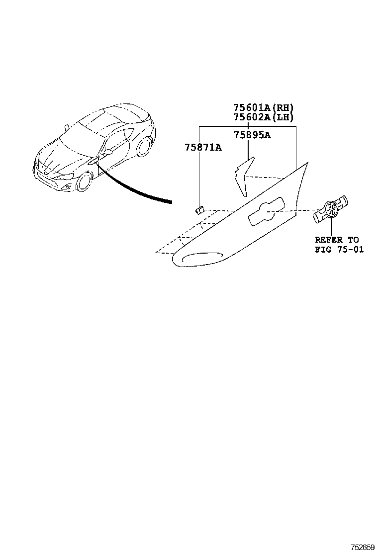  GT86 86 |  SIDE MOULDING