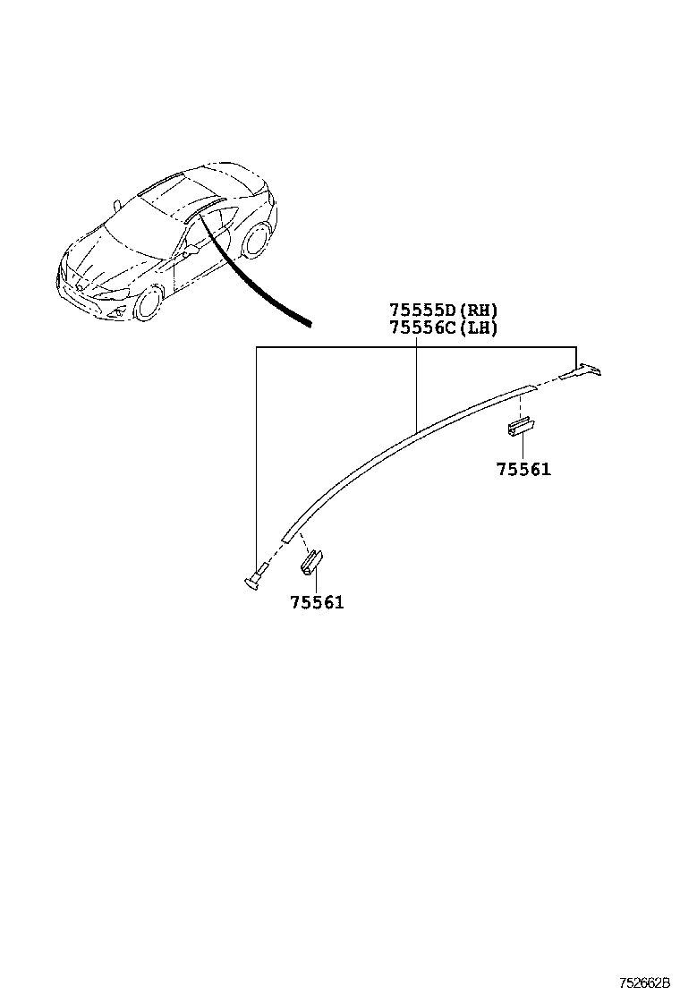  GT86 86 |  SIDE MOULDING