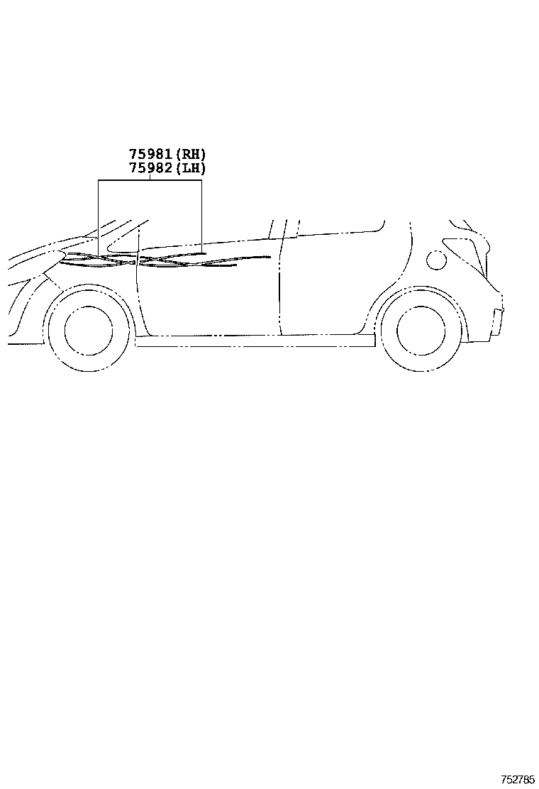  YARIS HYBRID FRP |  BODY STRIPE