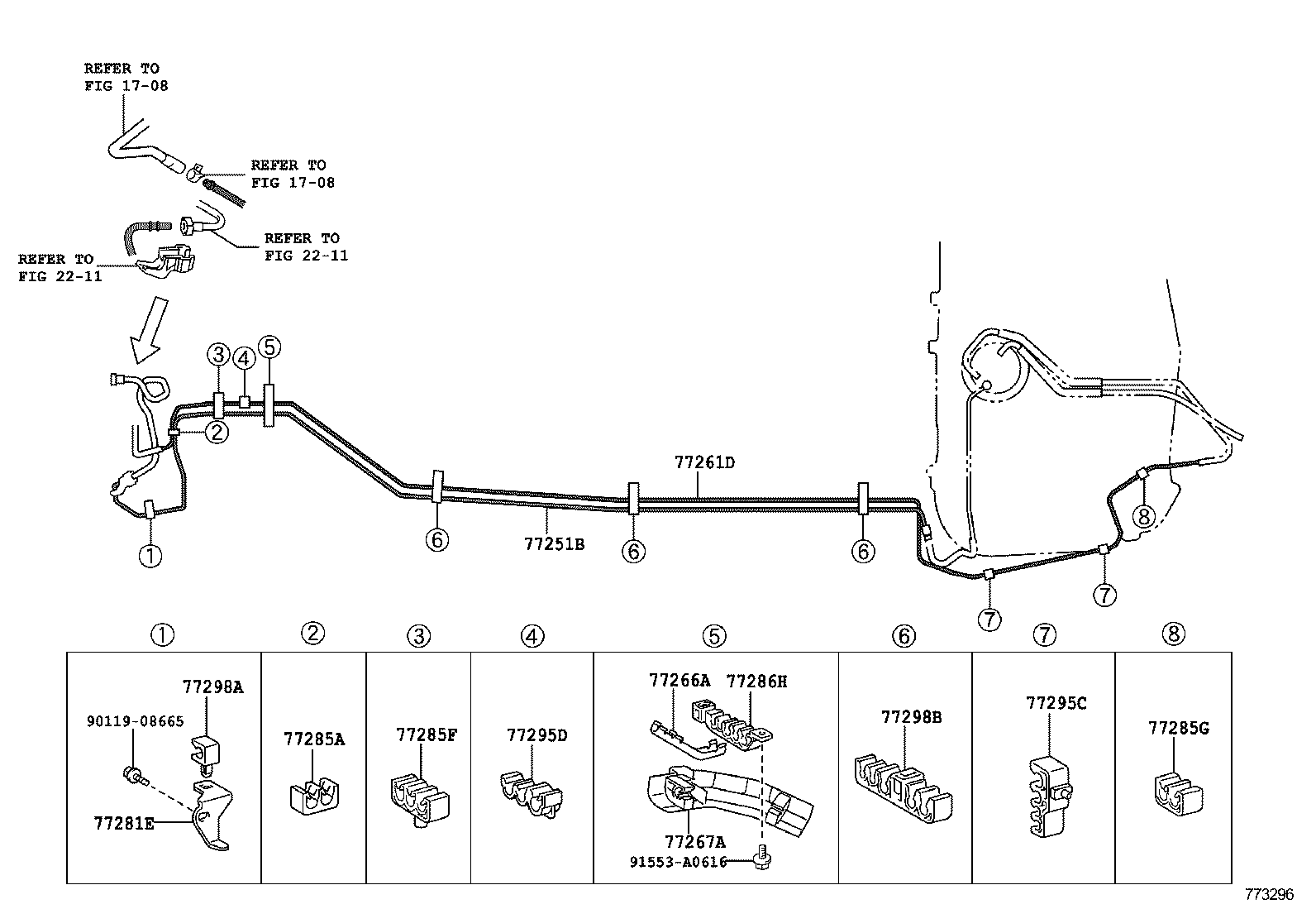  ES250 350 300H |  FUEL TANK TUBE