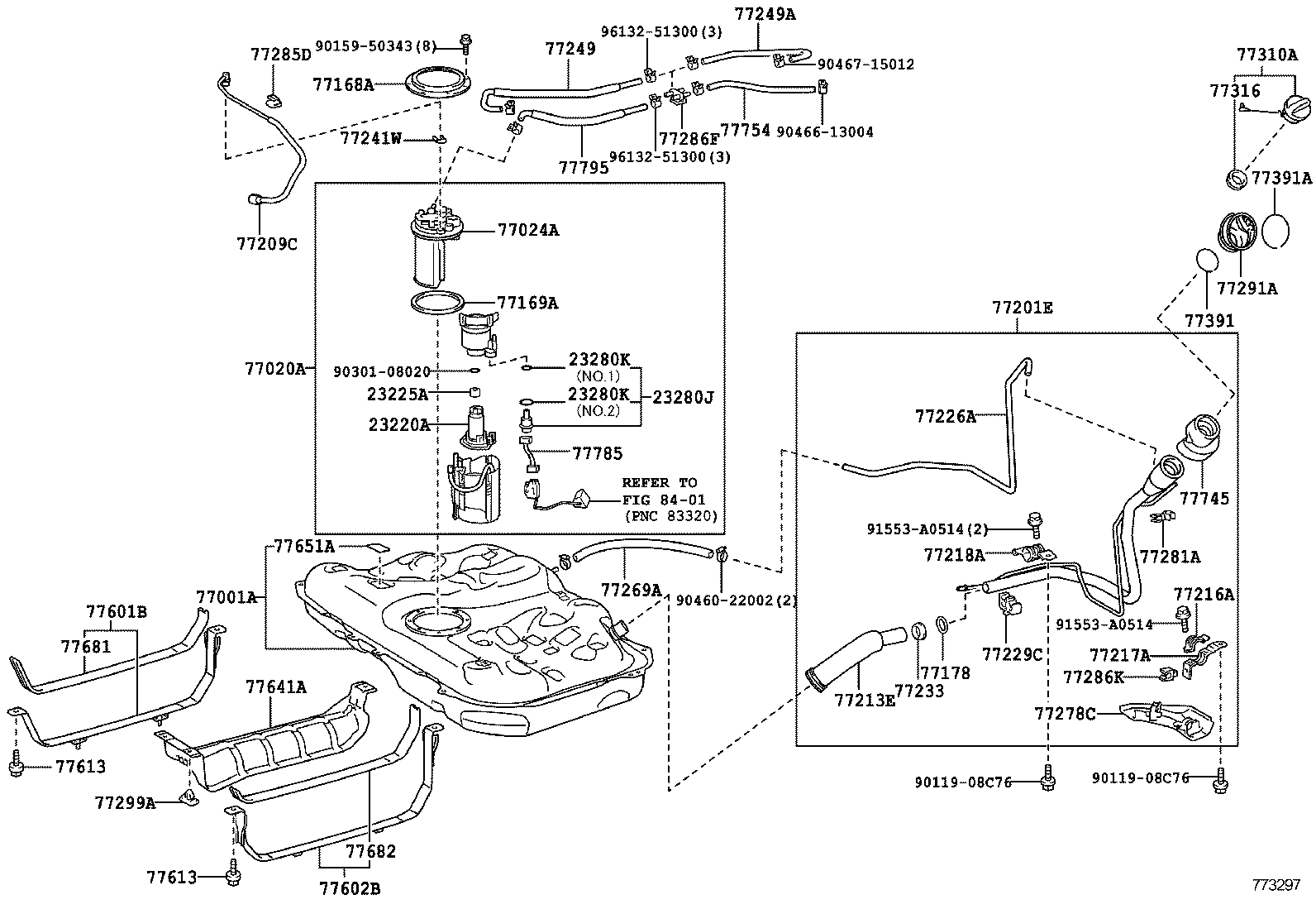  ES250 350 300H |  FUEL TANK TUBE