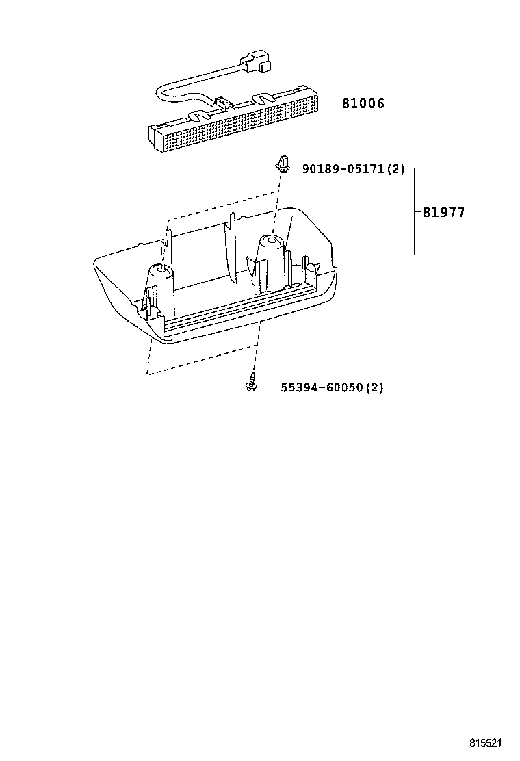  VERSO S |  CENTER STOP LAMP