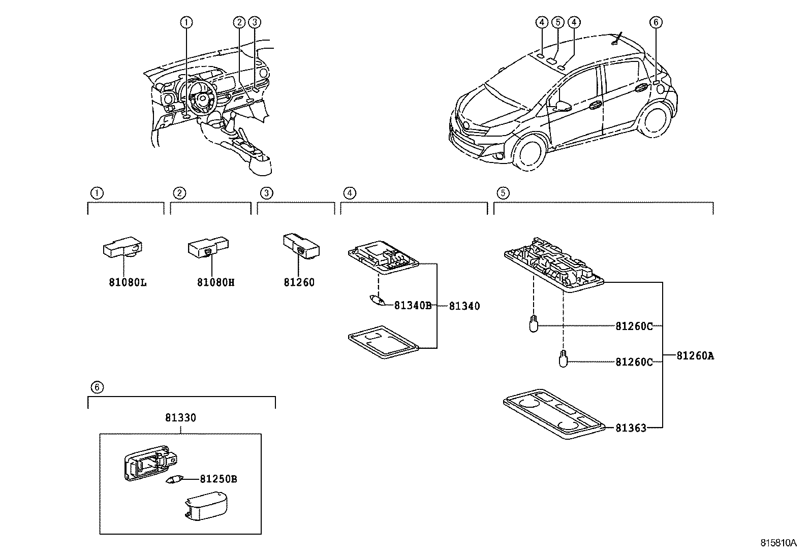  YARIS HYBRID FRP |  INTERIOR LAMP