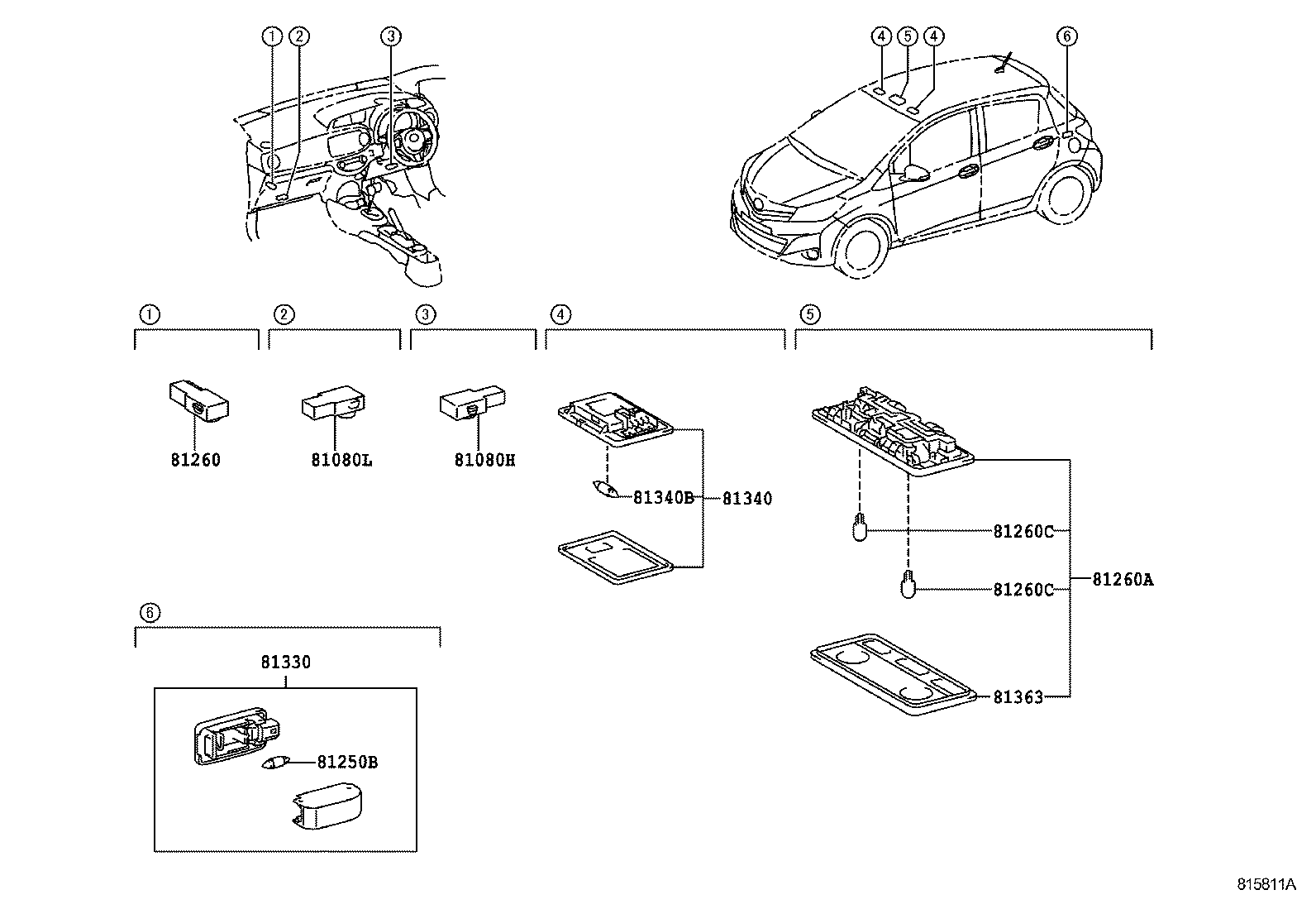  YARIS HYBRID FRP |  INTERIOR LAMP