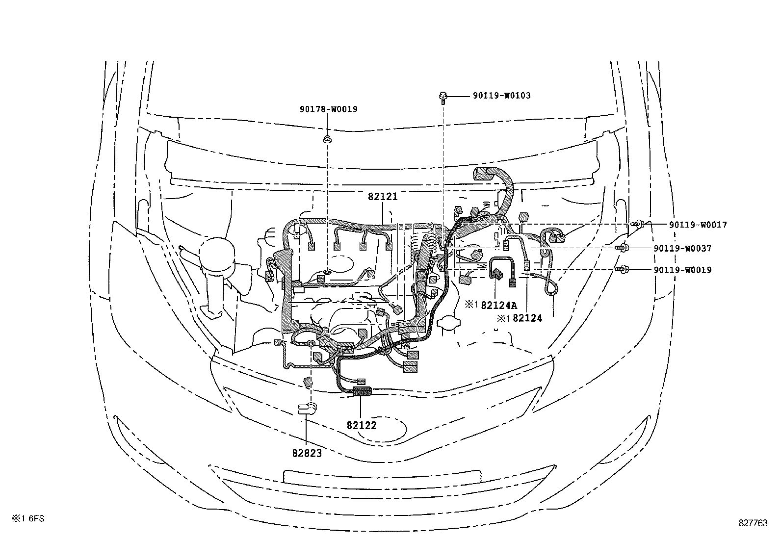  YARIS HYBRID FRP |  WIRING CLAMP