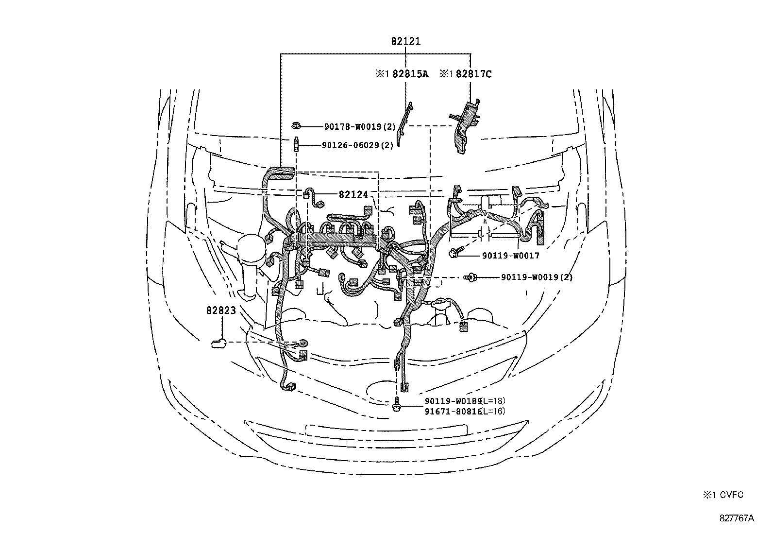  YARIS HYBRID FRP |  WIRING CLAMP