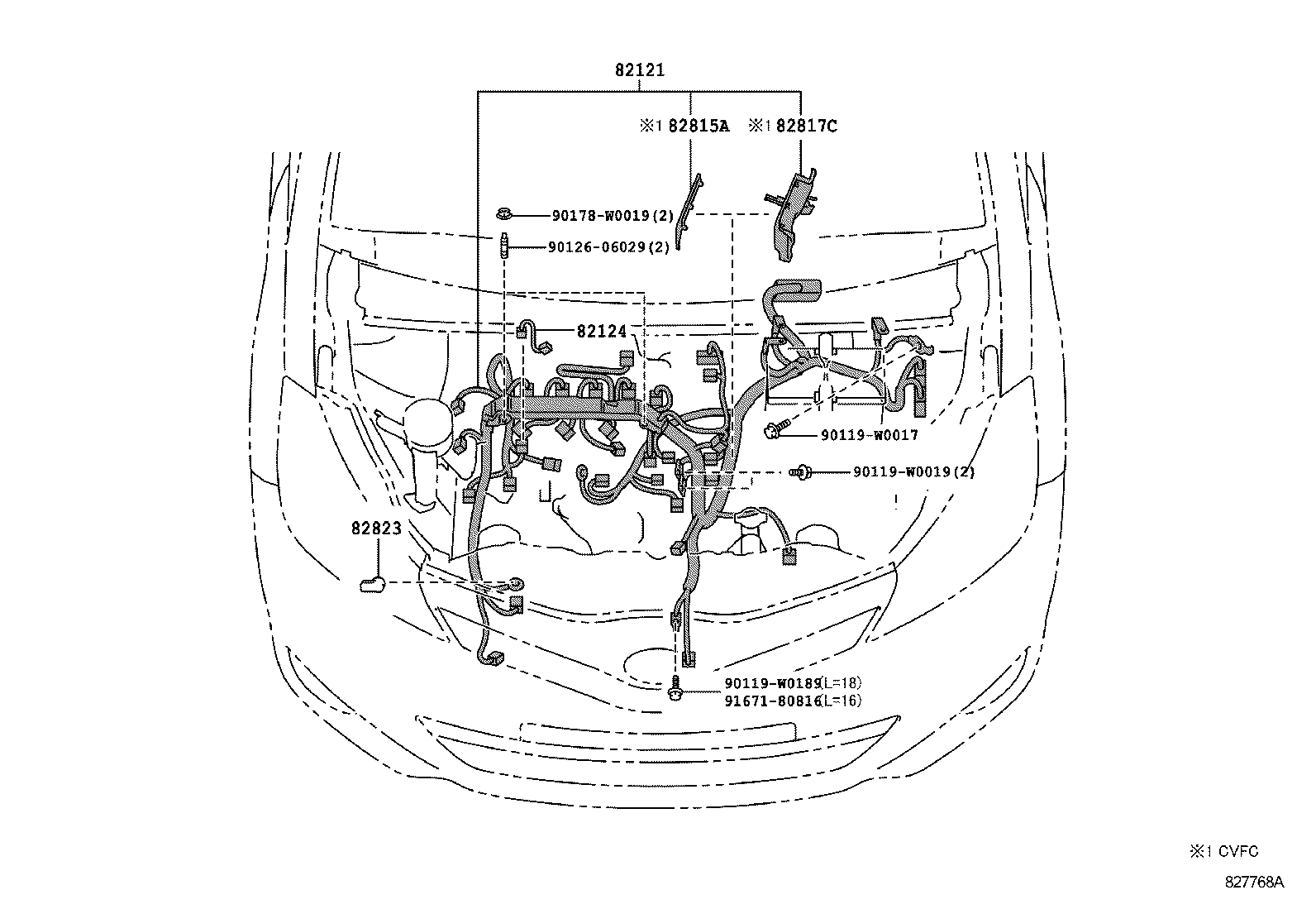  YARIS HYBRID FRP |  WIRING CLAMP