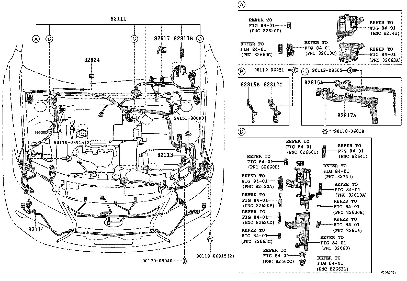  ES250 350 300H |  WIRING CLAMP