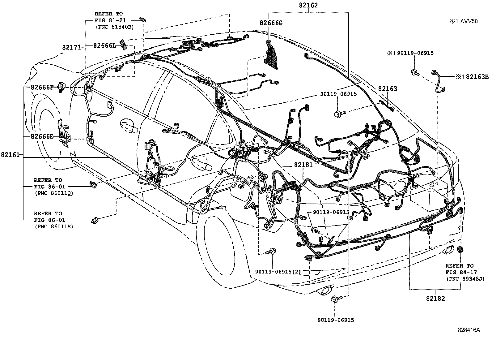  ES250 350 300H |  WIRING CLAMP