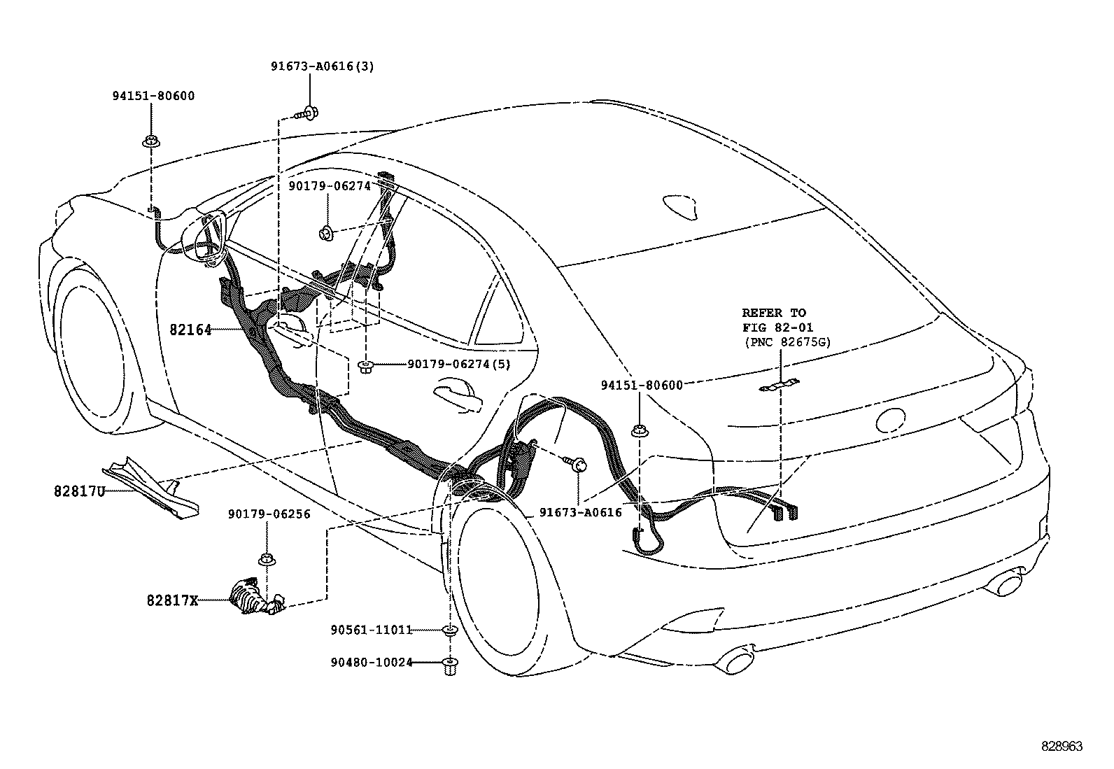  IS250 300H |  WIRING CLAMP
