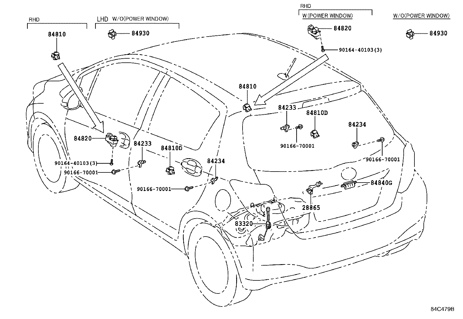 YARIS HYBRID FRP |  SWITCH RELAY COMPUTER