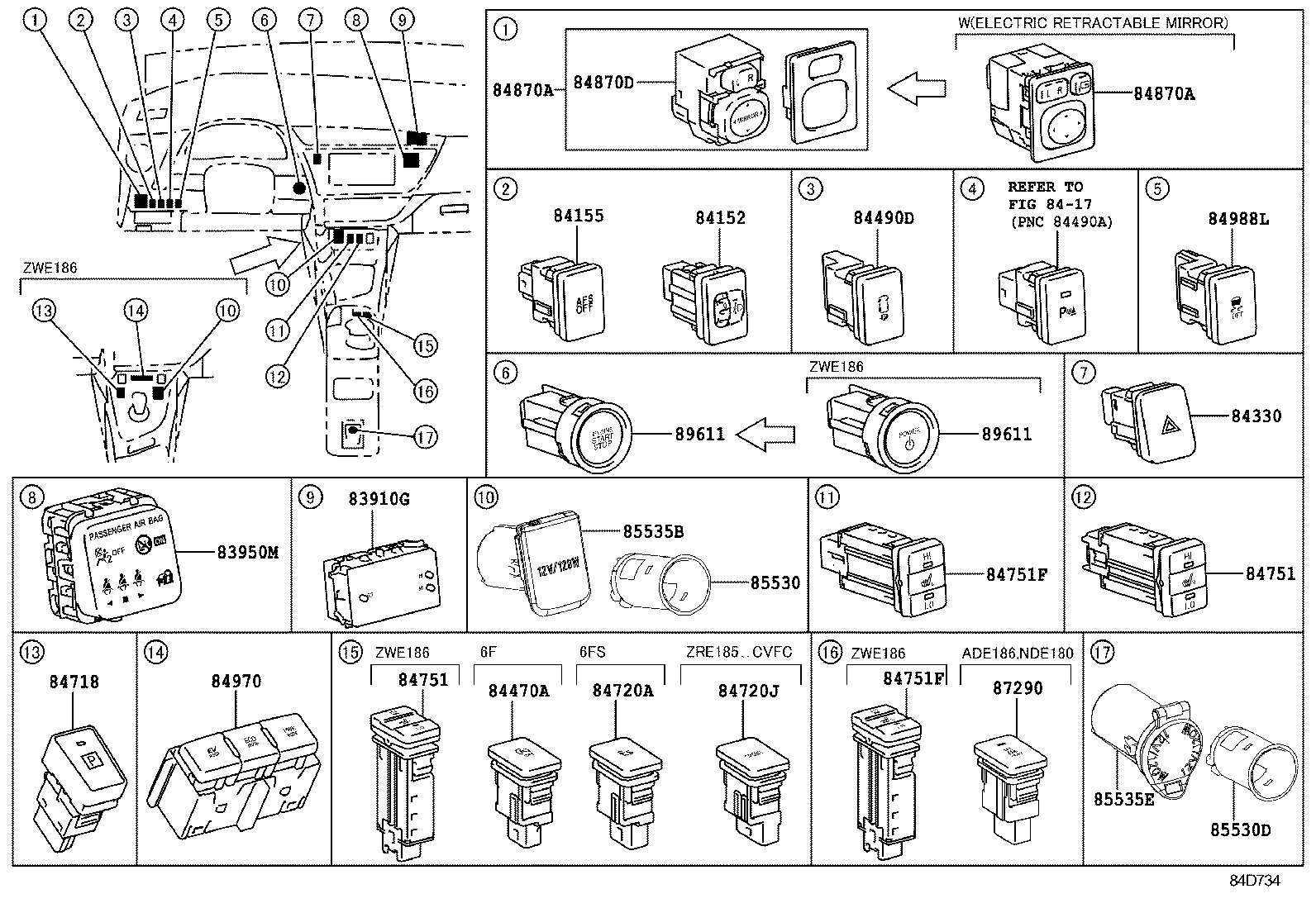  AURIS HYBRID UKP |  SWITCH RELAY COMPUTER