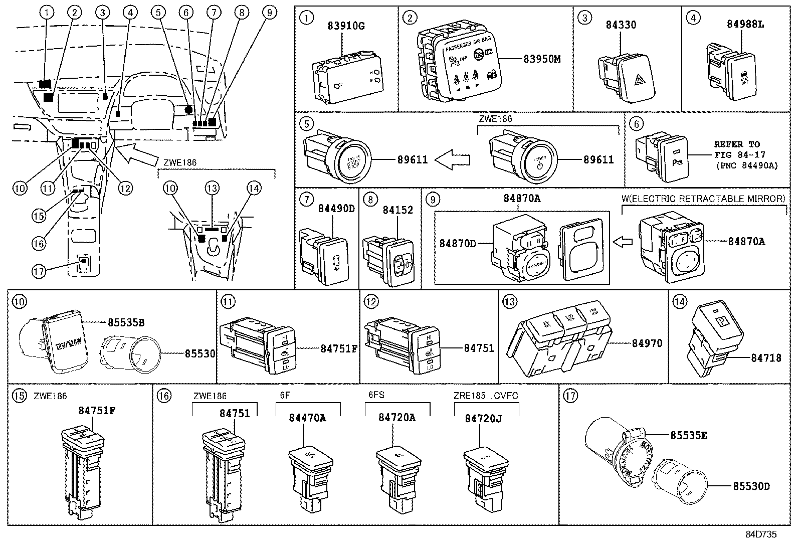  AURIS HYBRID UKP |  SWITCH RELAY COMPUTER