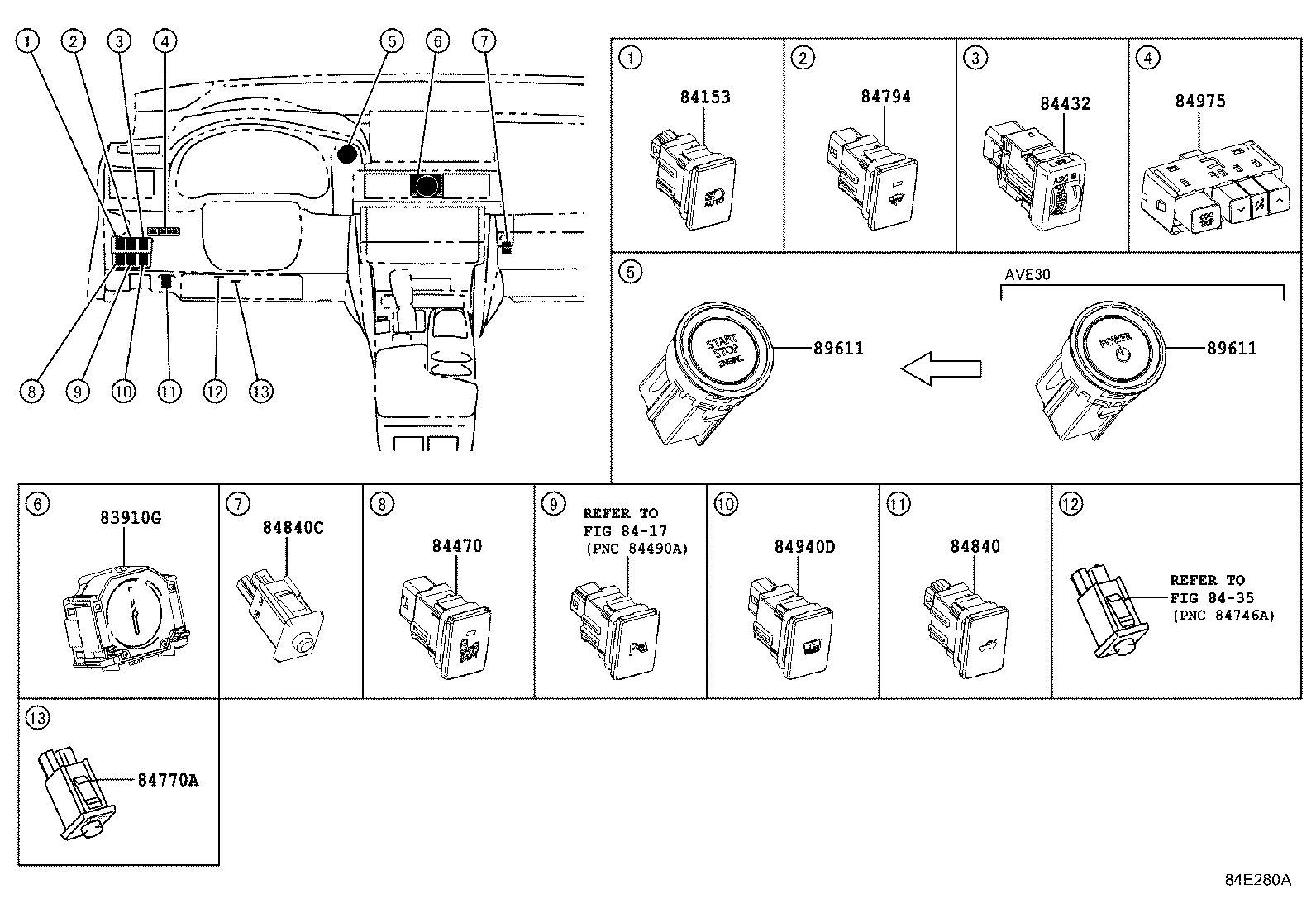  IS250 300H |  SWITCH RELAY COMPUTER