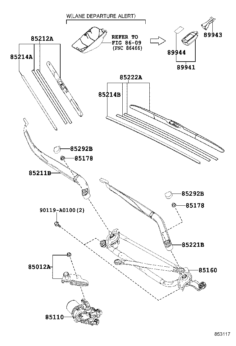  HIGHLANDER KLUGER |  WINDSHIELD WIPER