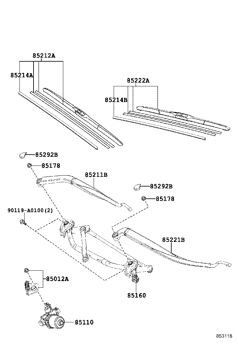  HIGHLANDER KLUGER |  WINDSHIELD WIPER