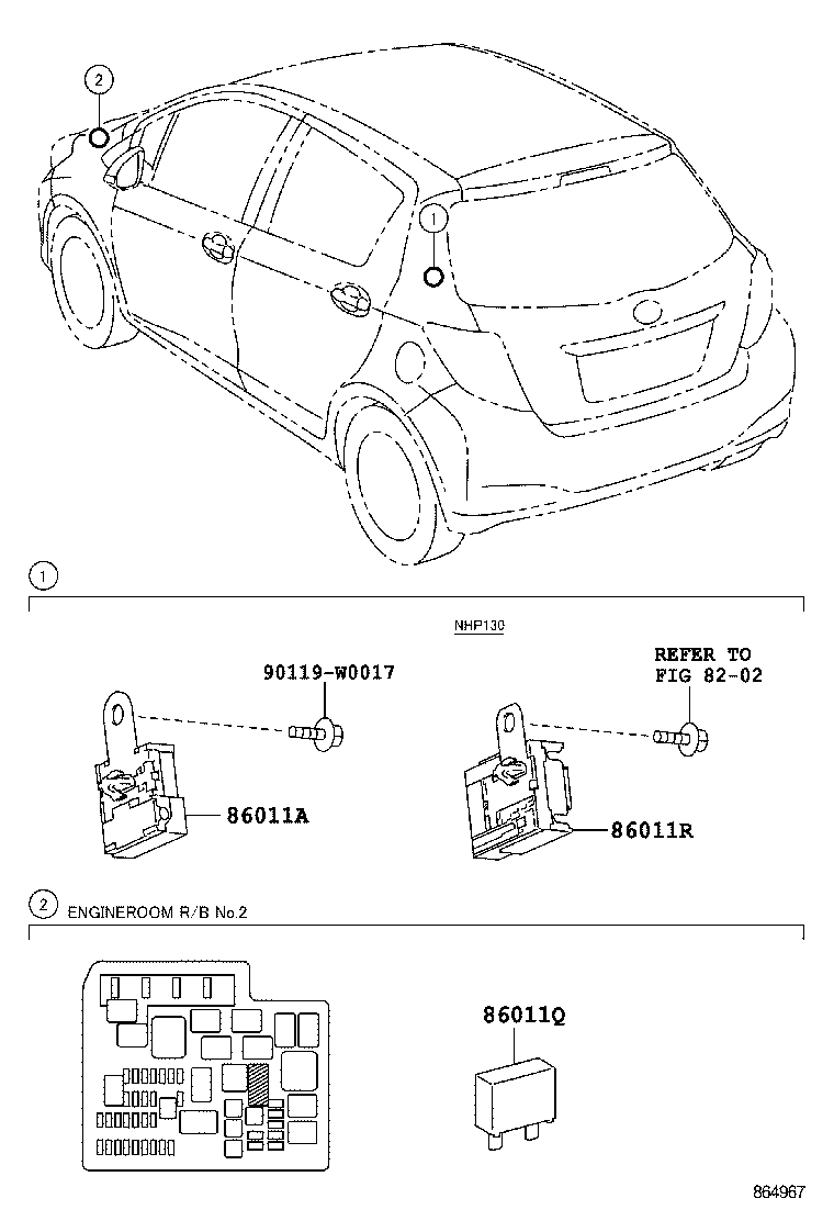  YARIS HYBRID FRP |  RADIO RECEIVER AMPLIFIER CONDENSER