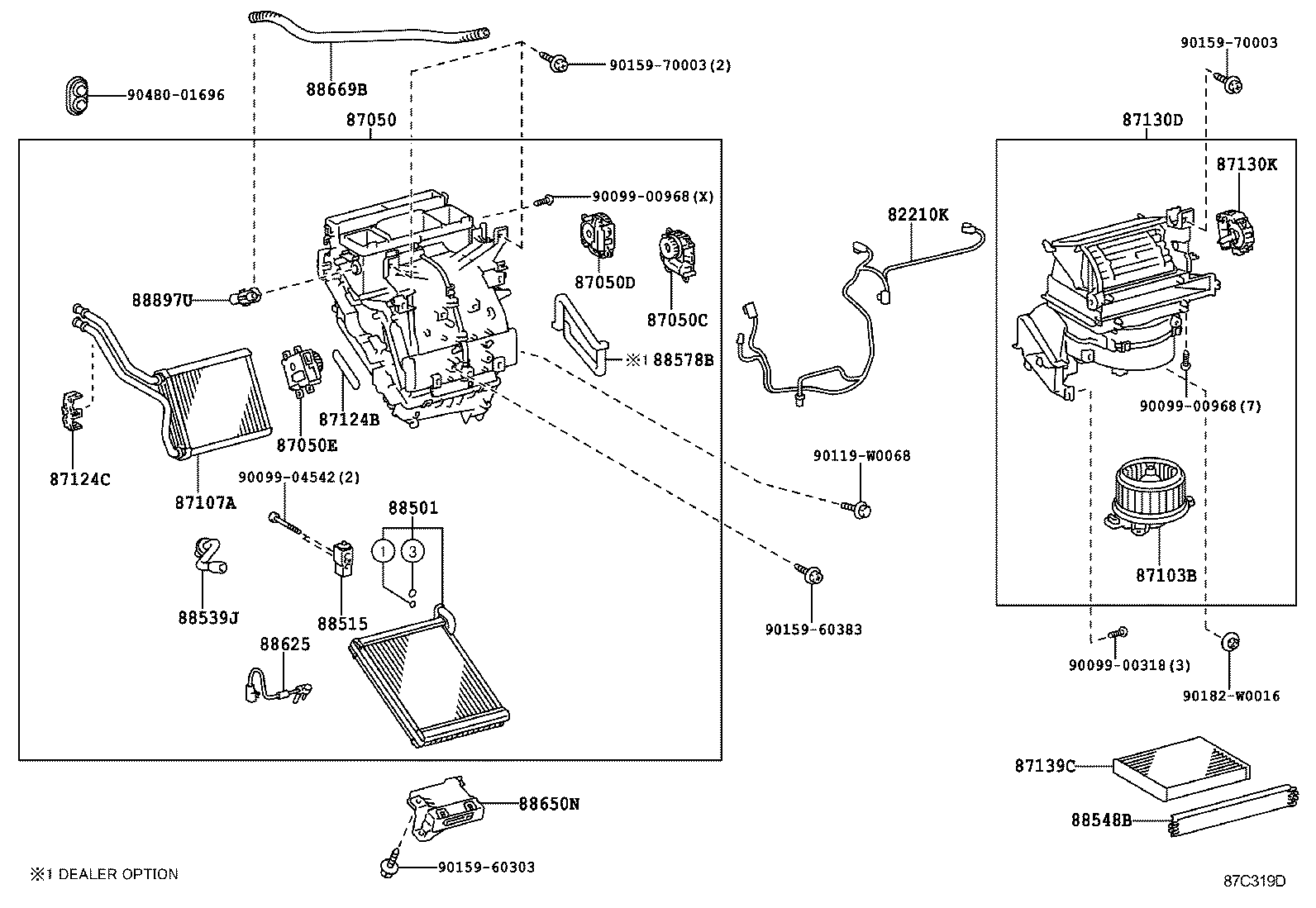  YARIS HYBRID FRP |  HEATING AIR CONDITIONING COOLER UNIT