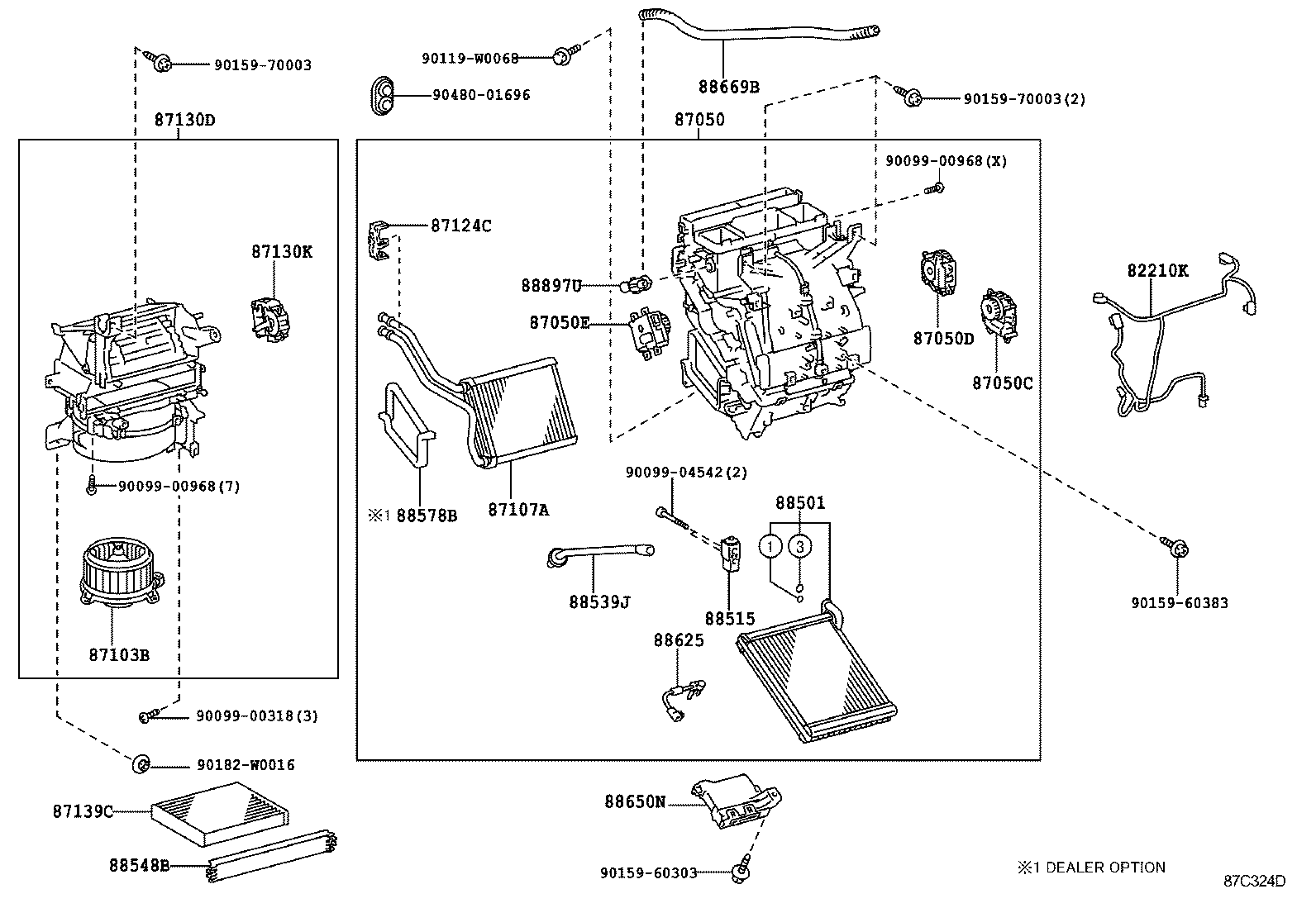  YARIS HYBRID FRP |  HEATING AIR CONDITIONING COOLER UNIT