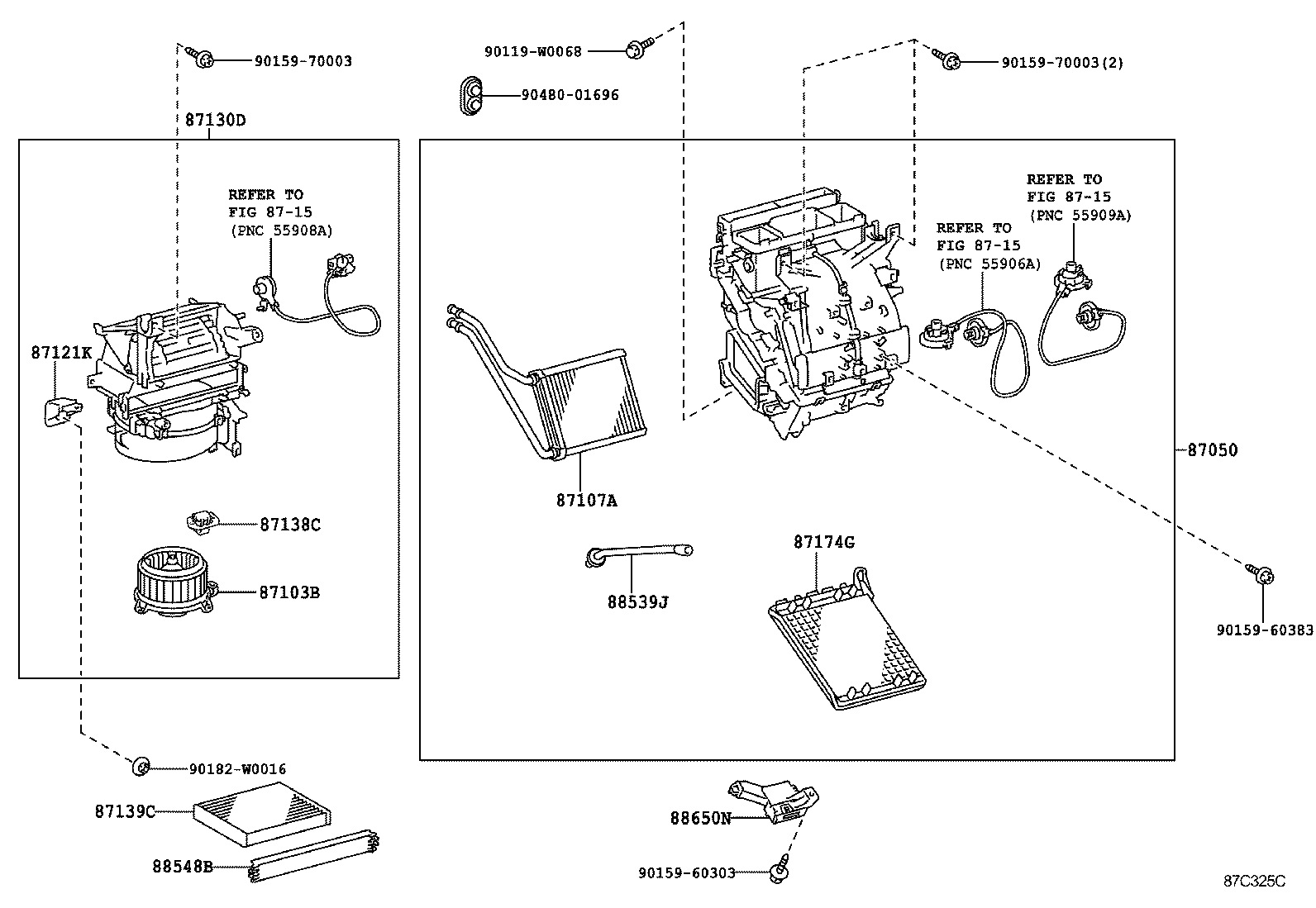  YARIS HYBRID FRP |  HEATING AIR CONDITIONING COOLER UNIT