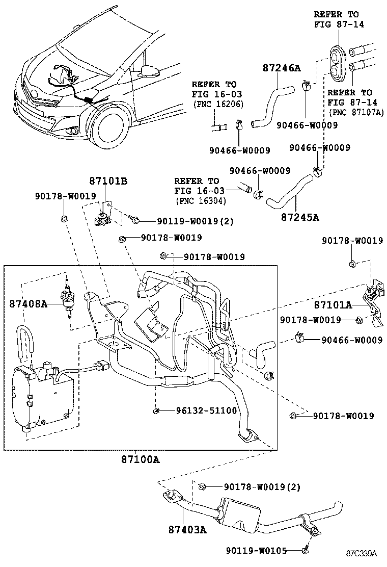  YARIS HYBRID FRP |  HEATING AIR CONDITIONING WATER PIPING