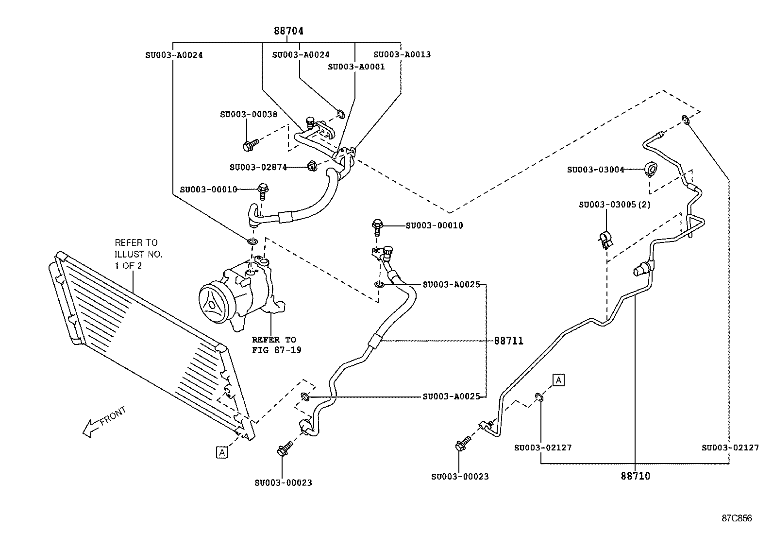  GT86 86 |  HEATING AIR CONDITIONING COOLER PIPING